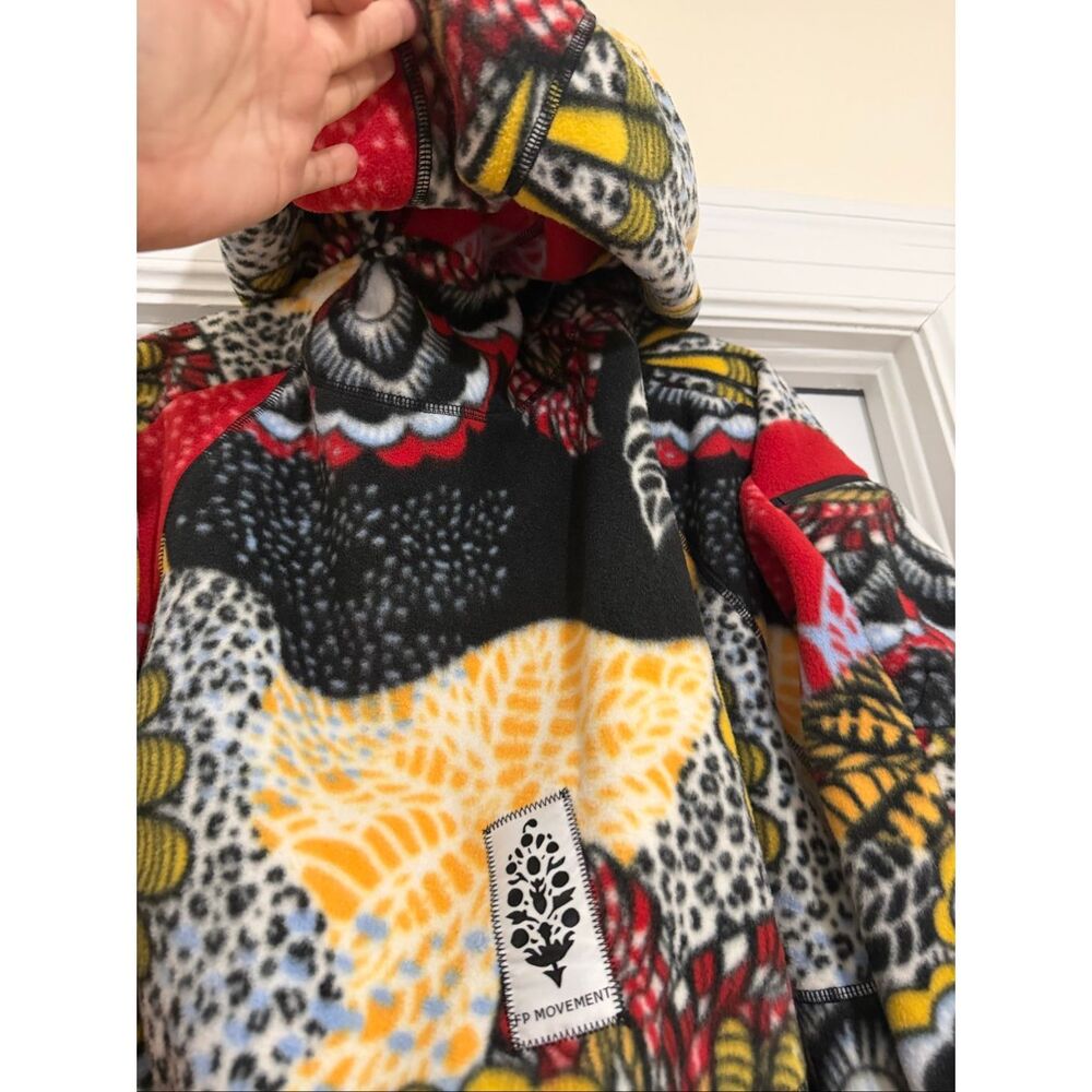 Free People Movement Wild and Free Printed Fleece Pullover-Oversized - Picture 7 of 9